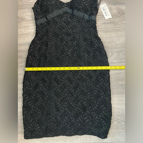 Chetta B, NWT Black Cocktail/ Wedding Dress Women’s Size 8 - Picture 14 of 14